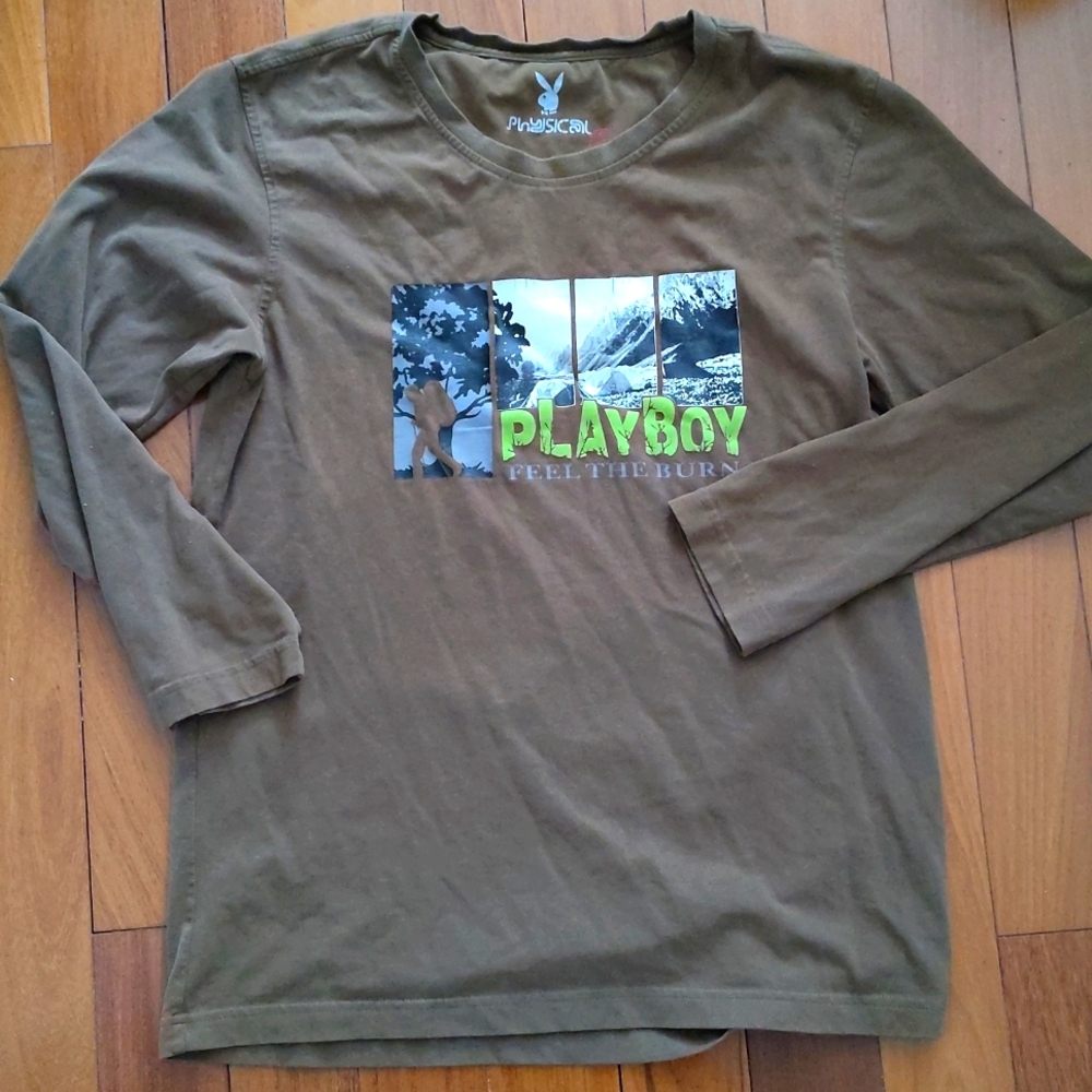 Playboy Men's Long Sleeve Tee